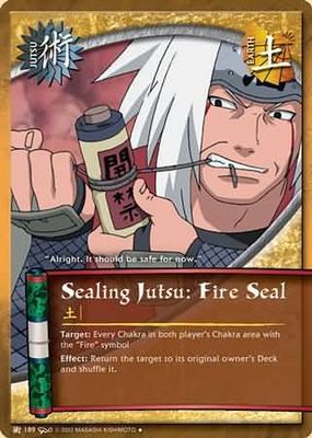 Sealing Jutsu: Fire Seal - J-189 - Uncommon Naruto: Dream Legacy