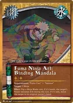 Fuma Ninja Art: Binding Mandala - J-265 - Common Naruto: Battle of Destiny