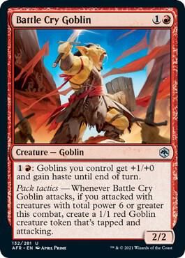 Battle Cry Goblin 132/281 - Adventures in the Forgotten Realms (AFR)