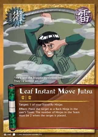 Leaf Instant Move Jutsu - J-045 - Common Naruto: Coils of the Snake