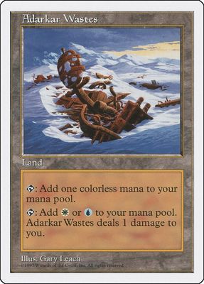 Adarkar Wastes - MTG 5th Edition (Magic Cards) Singles (Español)