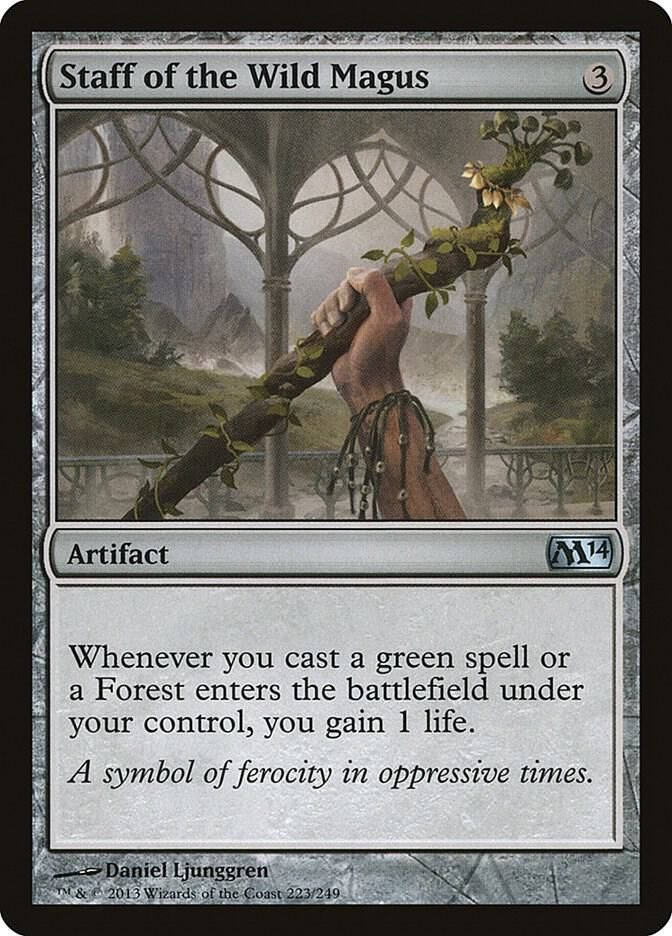 Staff of the Wild Magus 223/249 - Magic 2014 (M14) (Español)