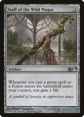Staff of the Wild Magus 223/249 - Magic 2014 (M14) (Español)