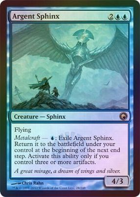 Argent Sphinx 28/249 - Scars of Mirrodin (SOM) (Español) (FOIL)