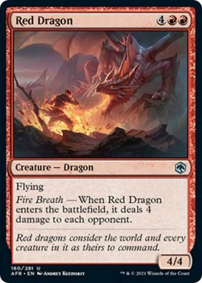 Red Dragon 160/281 - Adventures in the Forgotten Realms (AFR)
