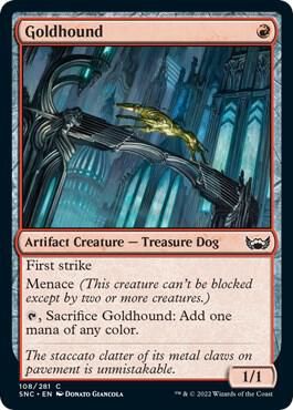 Goldhound 108/281- Streets of New Capenna (SNC) (Español)