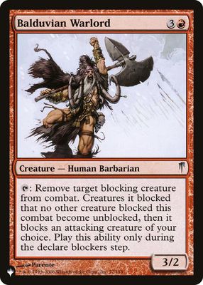 Balduvian Warlord  77/155 - The List Reprints (LIST)
