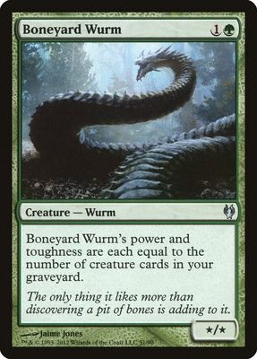 Boneyard Wurm - Duel Decks: Izzet vs. Golgari (DDJ) Duel Decks: Izzet vs. Golgari 51/90