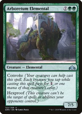 Arboretum Elemental - Guilds of Ravnica (GRN) Guilds of Ravnica foild 122/259