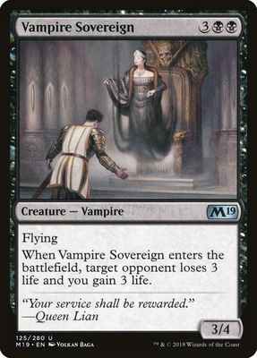 Vampire Sovereign - Core Set 2019 (M19) Core Set 2019