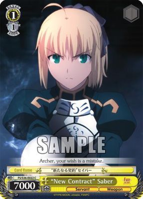 &quot;New Contract&quot; Saber - Fate/stay night [Unlimited Blade Works] Vol. II (FS/S36) Fate/stay night [Unlimited Blade Works] Vol. II
