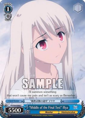 &quot;Middle of the Final Test&quot; Illya - Fate/stay night [Unlimited Blade Works] Vol. II (FS/S36) Fate/stay night [Unlimited Blade Works] Vol. II