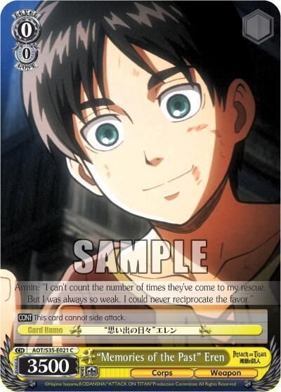 &quot;Memories of the Past&quot; Eren - Attack on Titan (AOT/S35) Attack on Titan