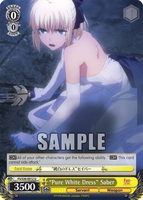 &quot;Pure White Dress&quot; Saber - Fate/stay night [Unlimited Blade Works] Vol. II (FS/S36) Fate/stay night [Unlimited Blade Works] Vol. II