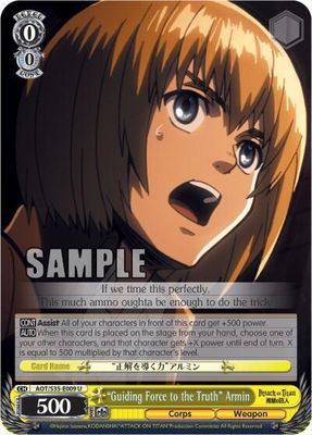 &quot;Guiding Force to the Truth&quot; Armin - Attack on Titan (AOT/S35) Attack on Titan