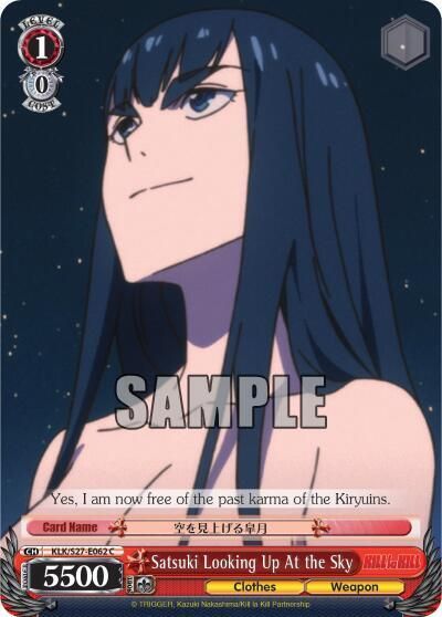 Satsuki Looking Up At the Sky - KILL la KILL (KLK/S27) KILL la KILL