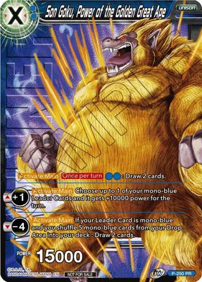 Son Goku, Power of the Golden Great Ape (Winner Stamped) - Tournament Promotion Cards (TPR) Foil Tournament Promotion Cards