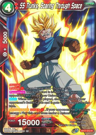 SS Trunks, Soaring Through Space - BT17-012 - Rare Foil UW Series 8: Ultimate Squad Foil Singles