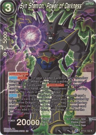 Syn Shenron, Power of Darkness - BT14-132 - Rare Foil UW Series 5: Cross Spirits Foil Singles
