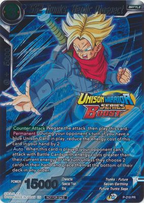 SS2 Trunks, Heroic Prospect (Event Pack 8) - P-219-PR - Tournament Promo / Foil Dragon