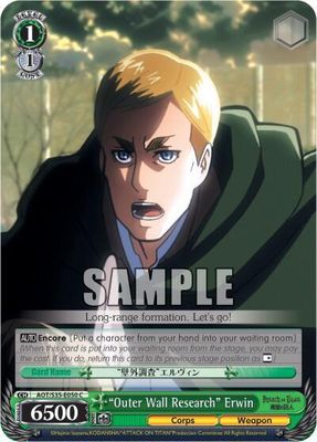 &quot;Outer Wall Research&quot; Erwin - Attack on Titan (AOT/S35) Attack on Titan