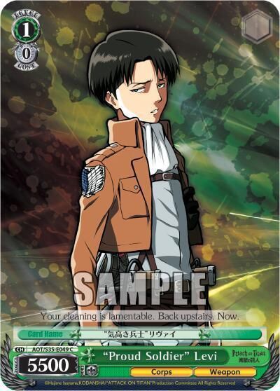 &quot;Proud Soldier&quot; Levi - Attack on Titan (AOT/S35) Attack on Titan