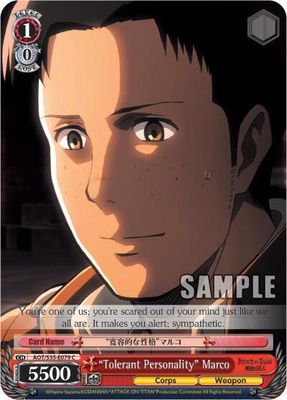 &quot;Tolerant Personality&quot; Marco - Attack on Titan (AOT/S35) Attack on Titan