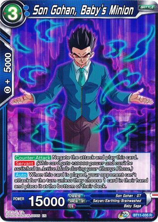Son Gohan, Baby&#39;s Minion - BT11-035 - Rare UW Series 2: Vermilion Bloodline Non-Foil Singles