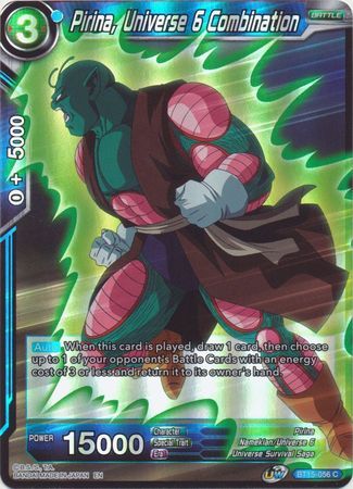 Pirina, Universe 6 Combination - BT15-056 - Common Foil UW Series 6: Saiyan Showdown Foil Singles