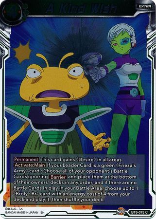 A Kind Wish - BT6-075 - Foil Common Destroyer Kings Foil Singles