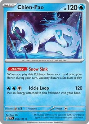 Chien-Pao - 056/191 - Holo Rare Scarlet &amp; Violet: Surging Sparks Singles