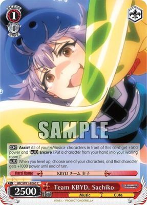 Team KBYD, Sachiko - The iDOLM@STER Cinderella Girls (IMC/W41) The iDOLM@STER Cinderella Girls