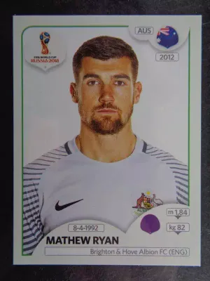 Mathew Ryan Australia No. 214 Panini World Cup 2018 Russia -