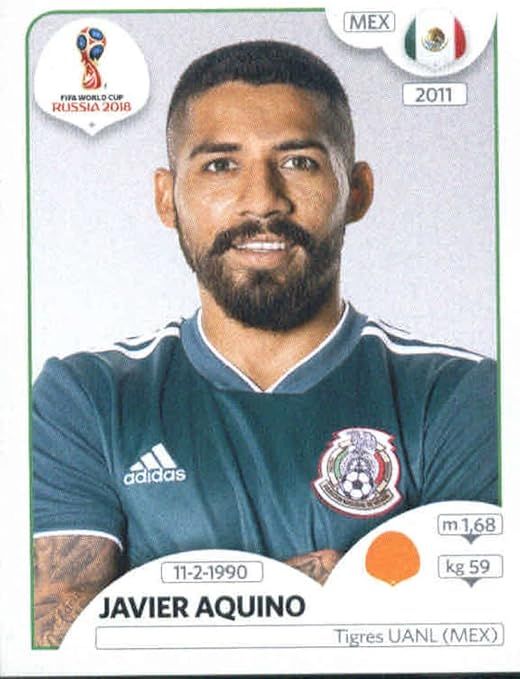 Javier Aquino 2018 Panini World Cup Stickers Russia #465  Mexico Soccer Sticker