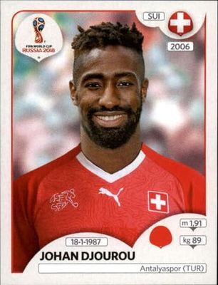 2018 PaJohan Djourou nini World Cup Stickers Russia #379