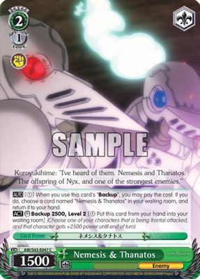 Nemesis &amp; Thanatos - Accel World -Infinite Burst- (AW/S43) Accel World -Infinite Burst-