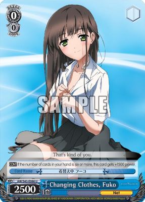 Changing Clothes, Fuko - Accel World -Infinite Burst- (AW/S43) Accel World -Infinite Burst-
