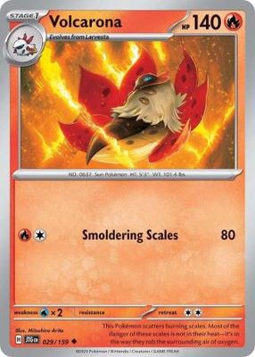 Volcarona - 029/159 - Uncommon Scarlet &amp; Violet: Journey Together Singles