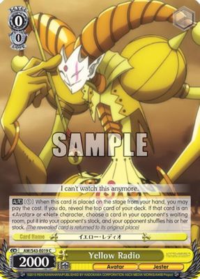Yellow Radio - Accel World -Infinite Burst- (AW/S43) Accel World -Infinite Burst-
