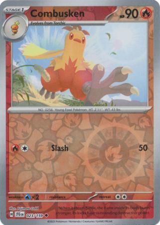 Combusken - 023/159 - Uncommon Reverse Holo Scarlet &amp; Violet: Journey Together Reverse Holo Singles