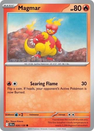 Magmar - 020/159 - Common Scarlet &amp; Violet: Journey Together Singles