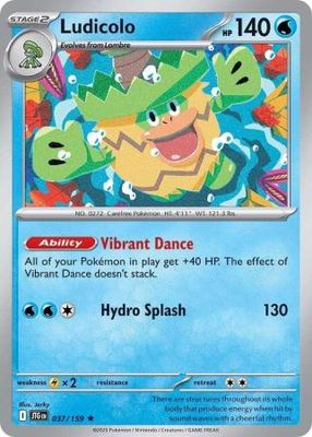 Ludicolo - 037/159 - Rare Scarlet &amp; Violet: Journey Together Singles
