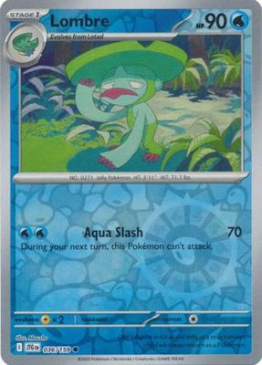 Lombre - 036/159 - Common Reverse Holo Scarlet &amp; Violet: Journey Together Reverse Holo Singles