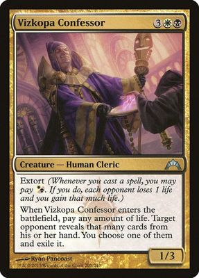 Vizkopa Confessor 205/249  - Gatecrash (GTC)