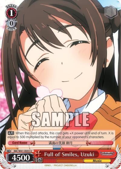 Full of Smiles, Uzuki - The iDOLM@STER Cinderella Girls (IMC/W41) The iDOLM@STER Cinderella Girls