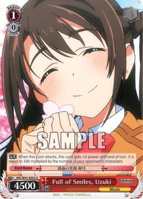 Full of Smiles, Uzuki - The iDOLM@STER Cinderella Girls (IMC/W41) The iDOLM@STER Cinderella Girls