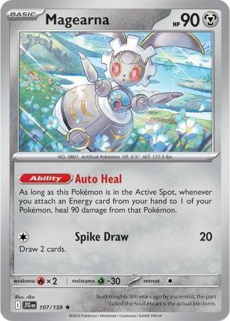 Magearna - 107/159 - Rare-Holo Scarlet &amp; Violet: Journey Together Singles