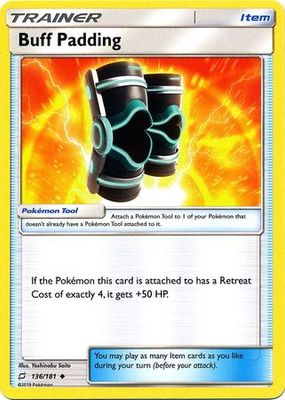 Buff Padding - 136/181 - Uncommon Sun &amp; Moon: Team Up Singles