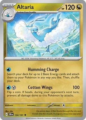 Altaria - 134/191 - Uncommon Scarlet &amp; Violet: Surging Sparks Singles