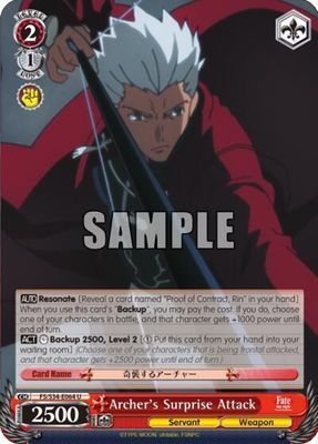 Archer&#39;s Surprise Attack - Fate/stay night [Unlimited Blade Works] (FS/S34) Fate/stay night [Unlimited Blade Works]